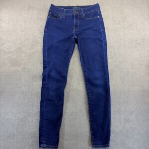 Lucky Brand Jeans Womens 2/26 A Blue Denim Stretch Brooke Legging Jean Preppy